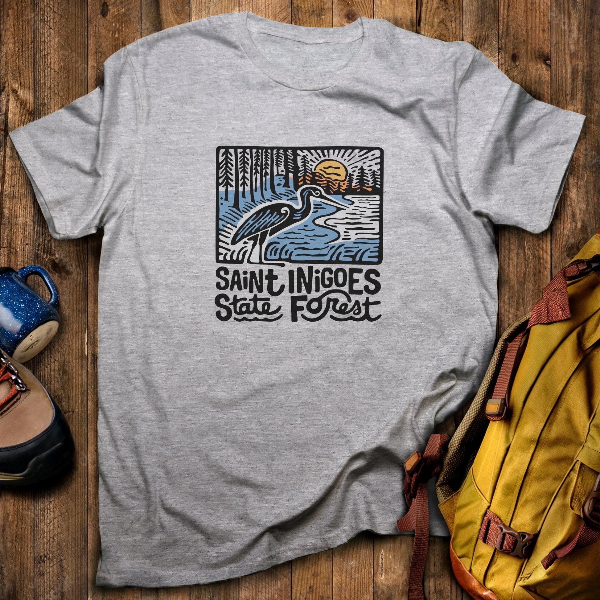 Saint Inigoes State Forest T-Shirt Sport Grey Adventure and Outdoors Themed T-Shirt