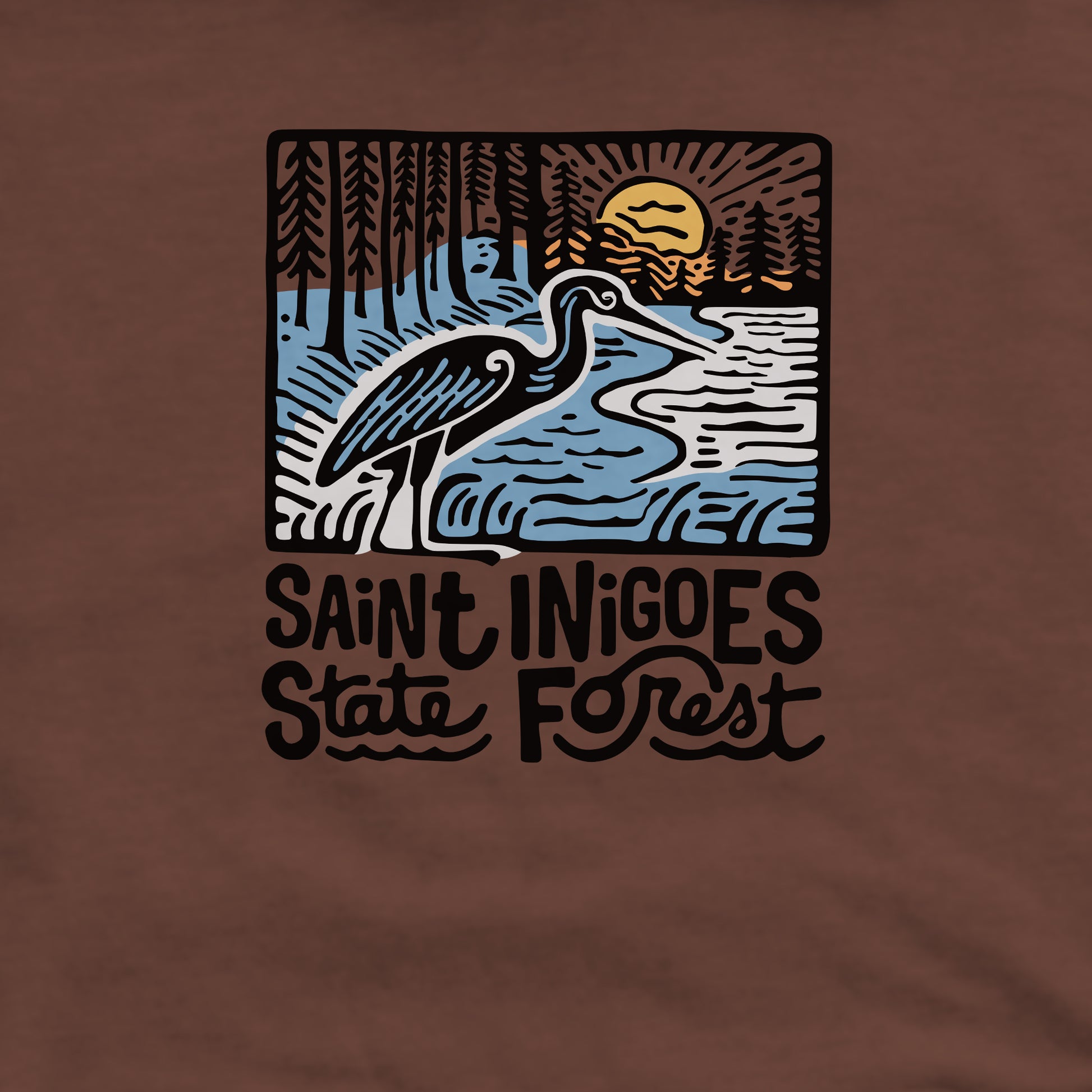 Saint Inigoes State Forest Crewneck Sweatshirt Adventure and Outdoors Themed Sweatshirt