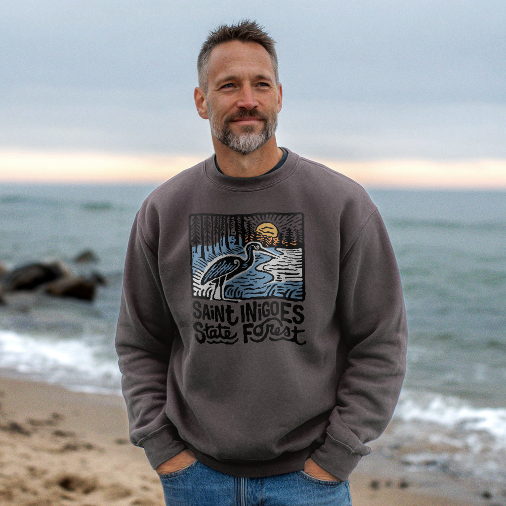 Saint Inigoes State Forest Crewneck Sweatshirt Adventure and Outdoors Themed Sweatshirt