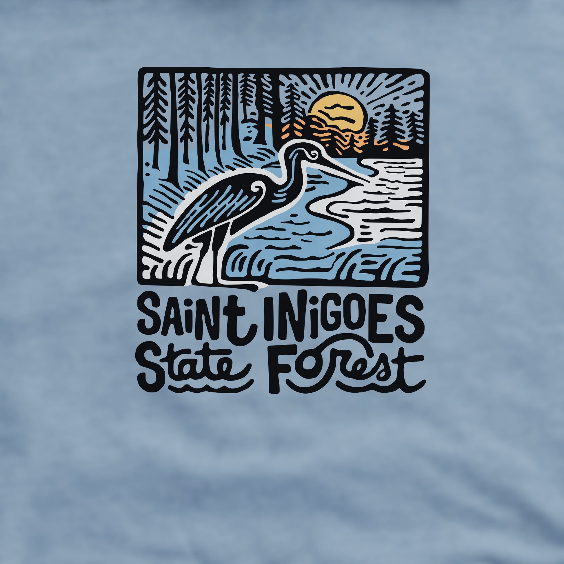 Saint Inigoes State Forest Crewneck Sweatshirt Adventure and Outdoors Themed Sweatshirt