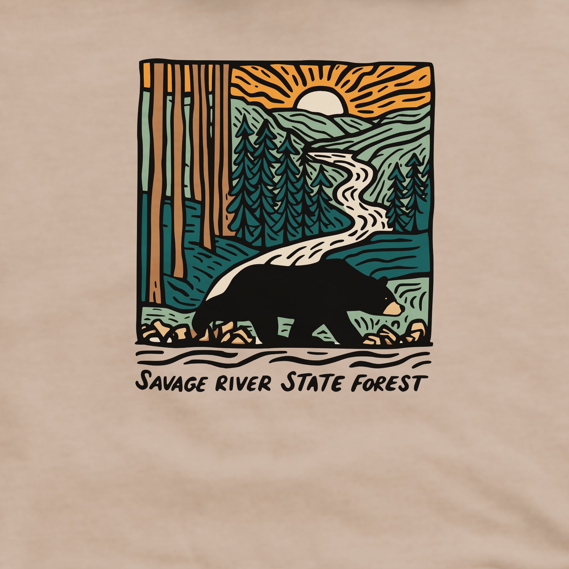 Savage River State Forest Crewneck Sweatshirt Adventure and Outdoors Themed Sweatshirt