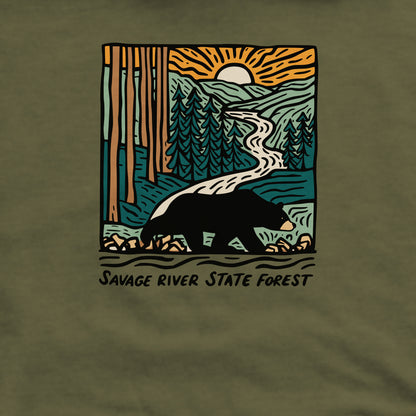 Savage River State Forest Crewneck Sweatshirt Adventure and Outdoors Themed Sweatshirt