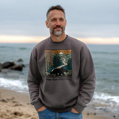 Savage River State Forest Crewneck Sweatshirt Adventure and Outdoors Themed Sweatshirt