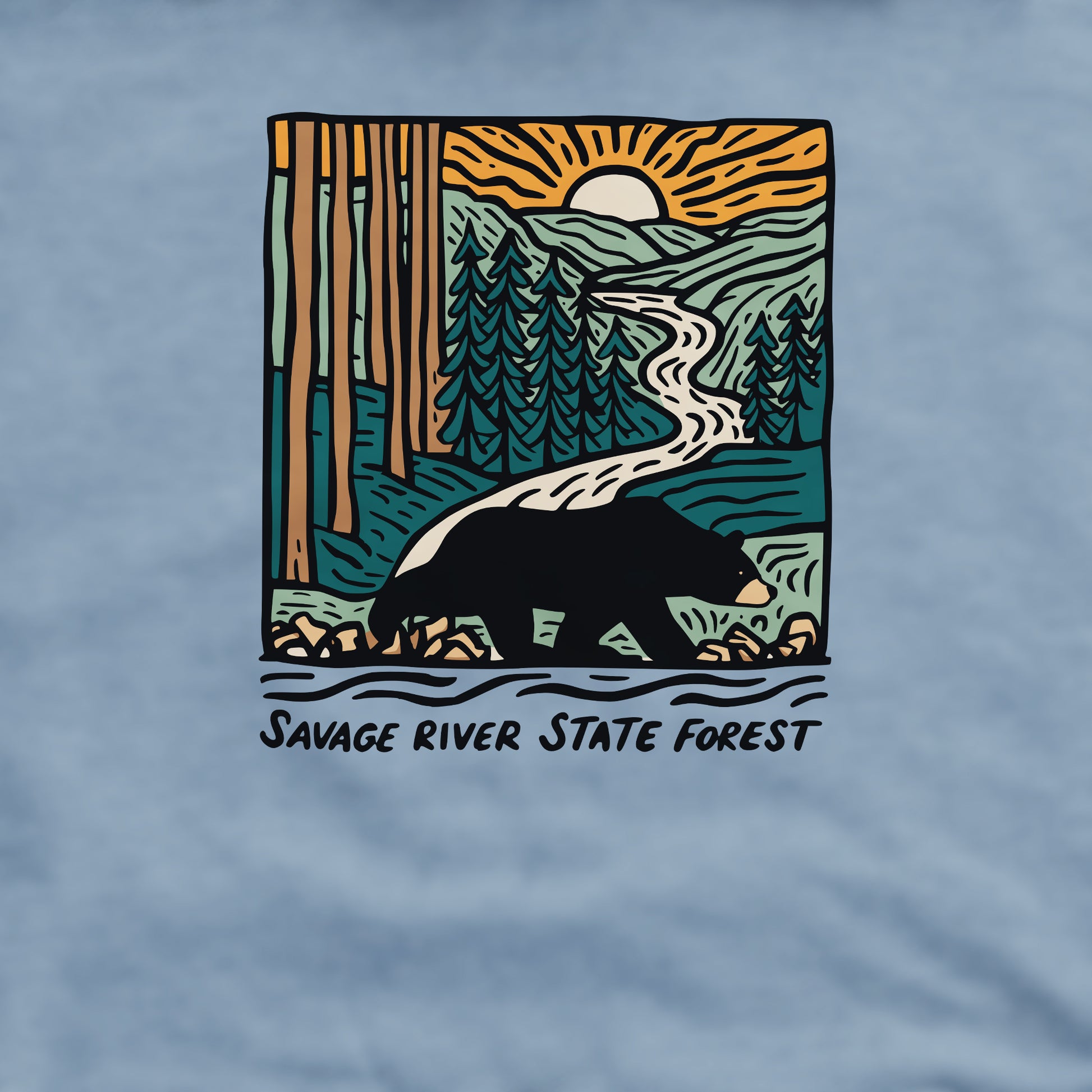 Savage River State Forest Crewneck Sweatshirt Adventure and Outdoors Themed Sweatshirt