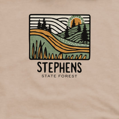 Stephens State Forest Crewneck Sweatshirt Adventure and Outdoors Themed Sweatshirt