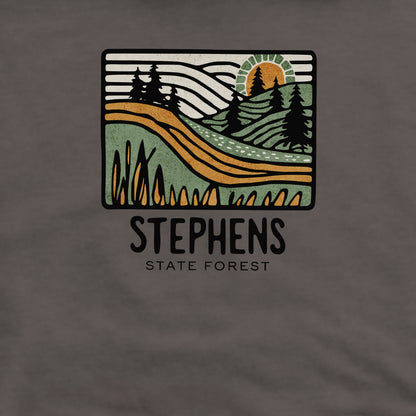 Stephens State Forest Crewneck Sweatshirt Adventure and Outdoors Themed Sweatshirt