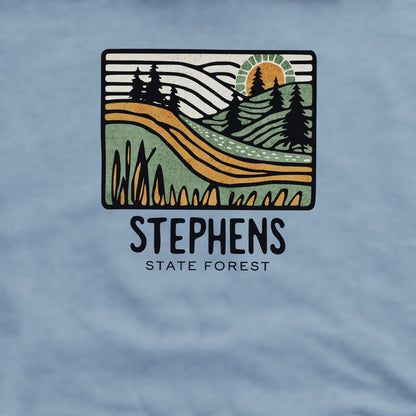 Stephens State Forest Crewneck Sweatshirt Adventure and Outdoors Themed Sweatshirt