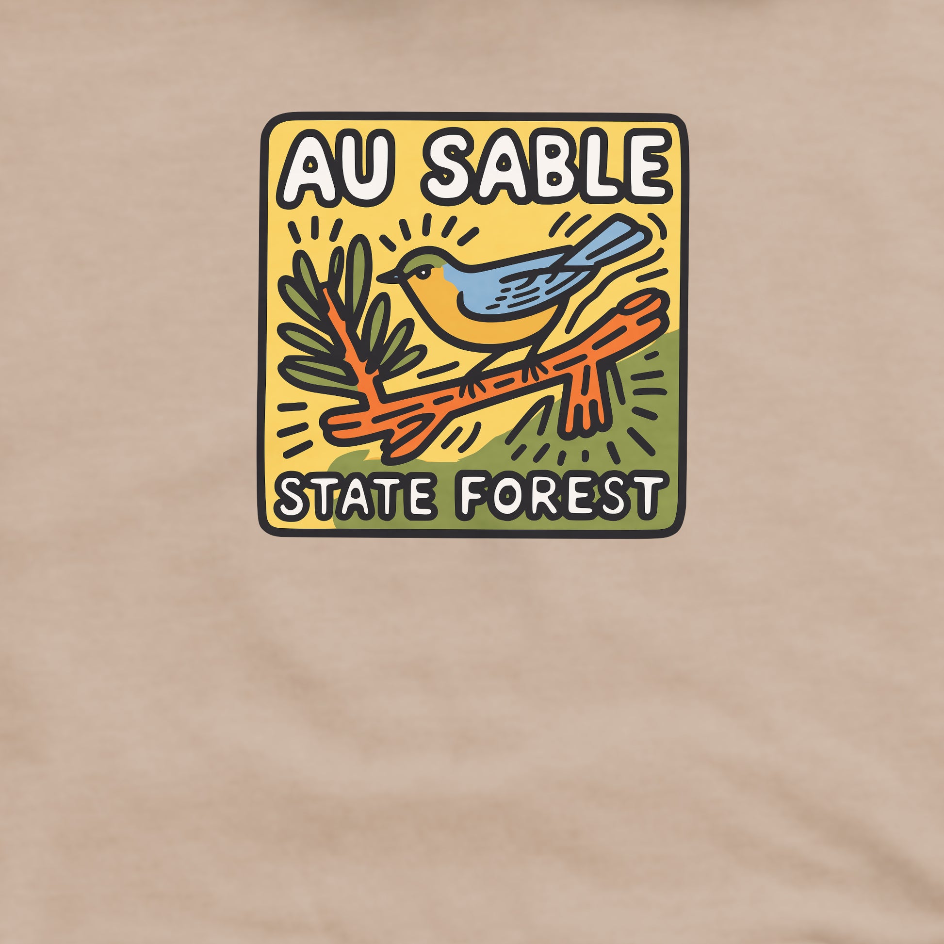 Au Sable State Forest Crewneck Sweatshirt Adventure and Outdoors Themed Sweatshirt