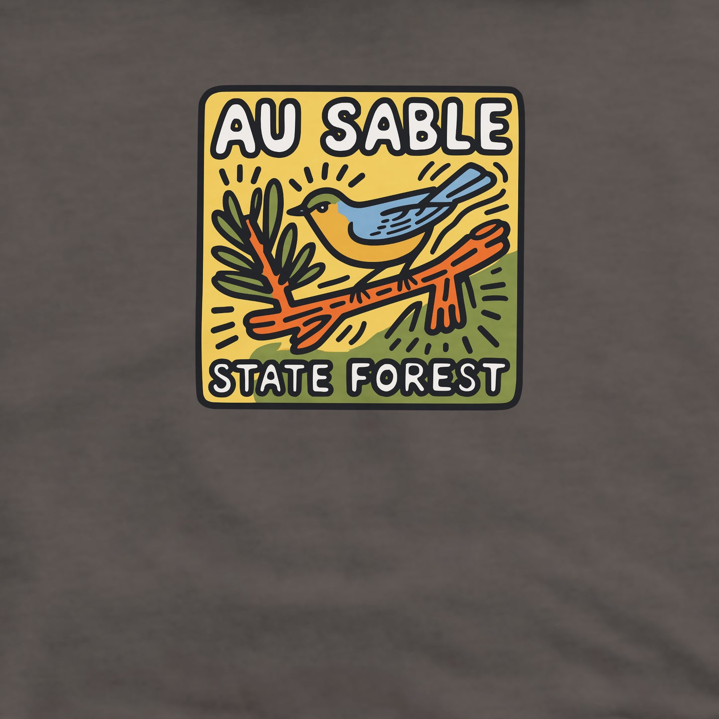 Au Sable State Forest Crewneck Sweatshirt Adventure and Outdoors Themed Sweatshirt
