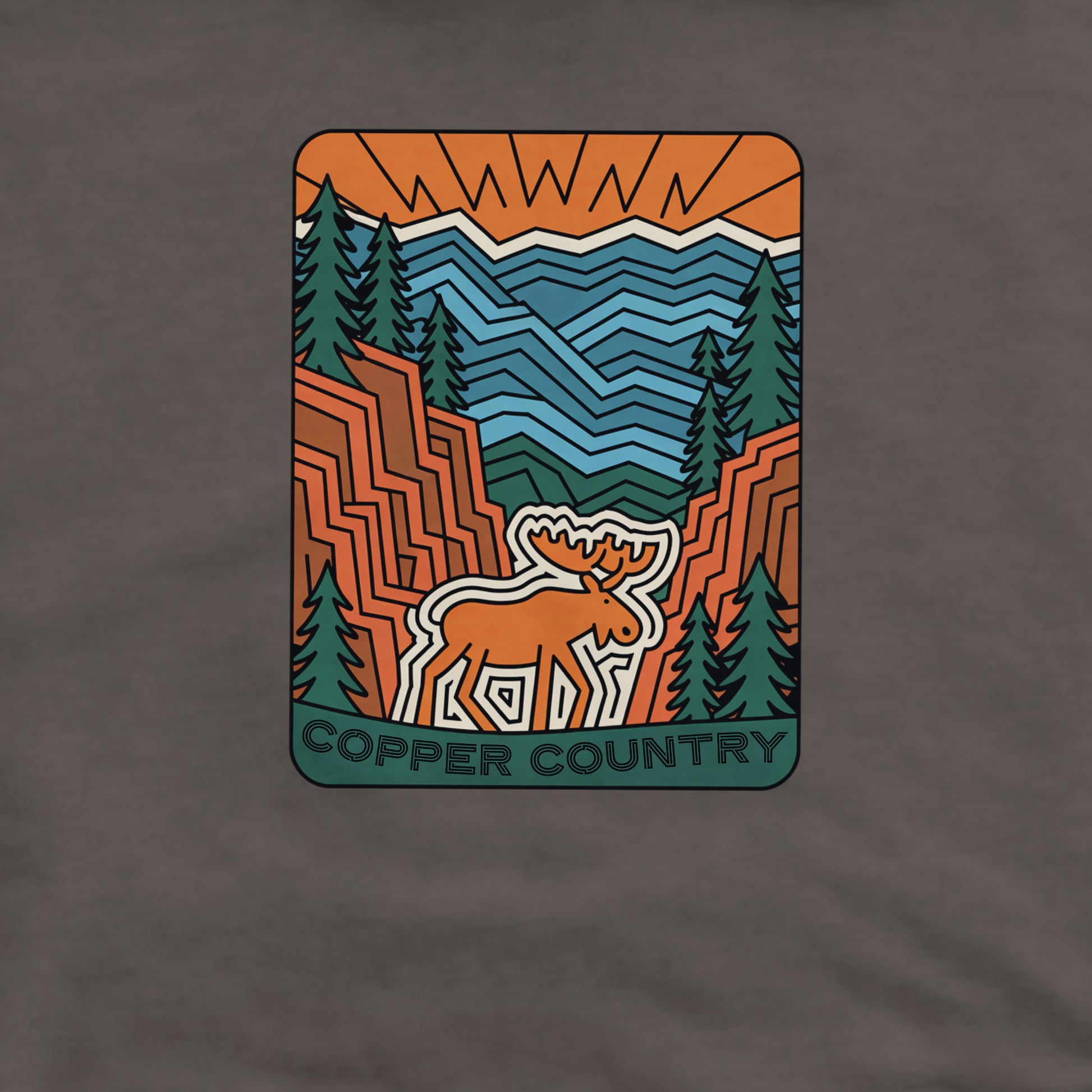 Copper Country State Forest Crewneck Sweatshirt Adventure and Outdoors Themed Sweatshirt