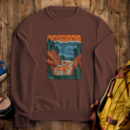 Copper Country State Forest Crewneck Sweatshirt Cocoa Adventure and Outdoors Themed Sweatshirt