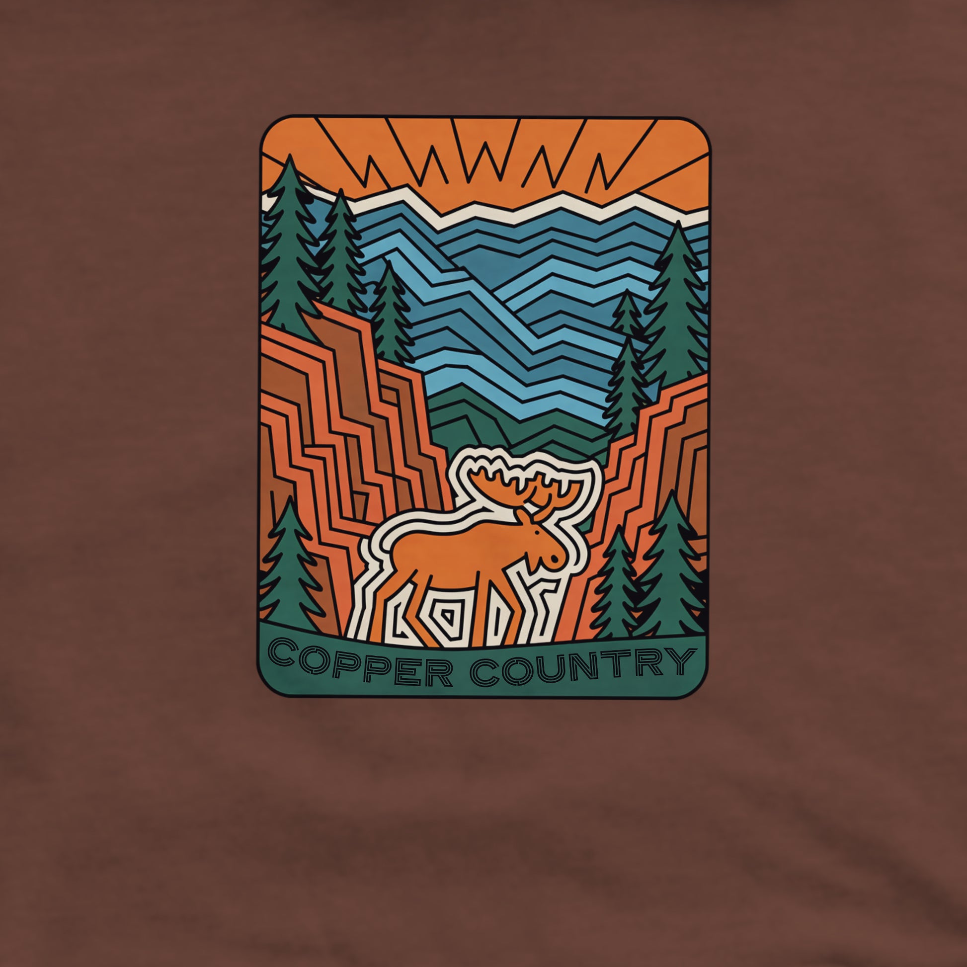 Copper Country State Forest Crewneck Sweatshirt Adventure and Outdoors Themed Sweatshirt