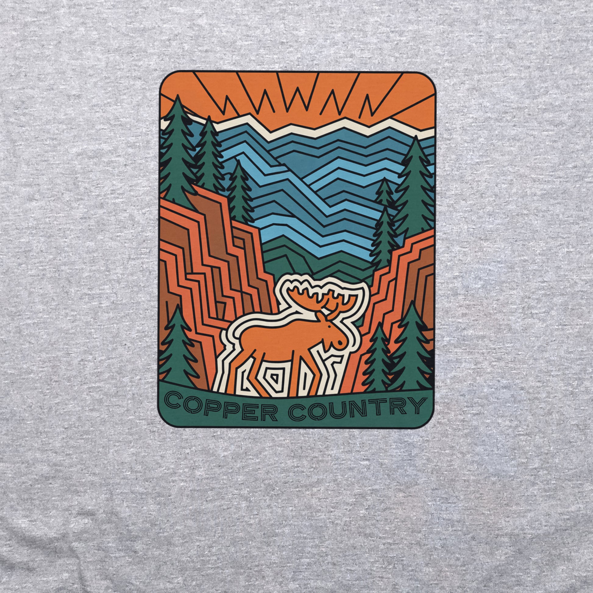 Copper Country State Forest Crewneck Sweatshirt Adventure and Outdoors Themed Sweatshirt