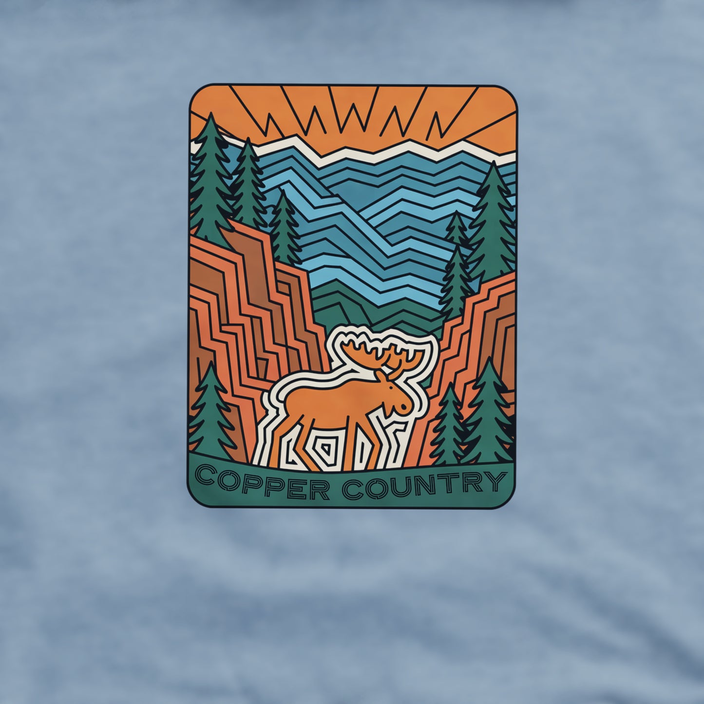 Copper Country State Forest Crewneck Sweatshirt Adventure and Outdoors Themed Sweatshirt