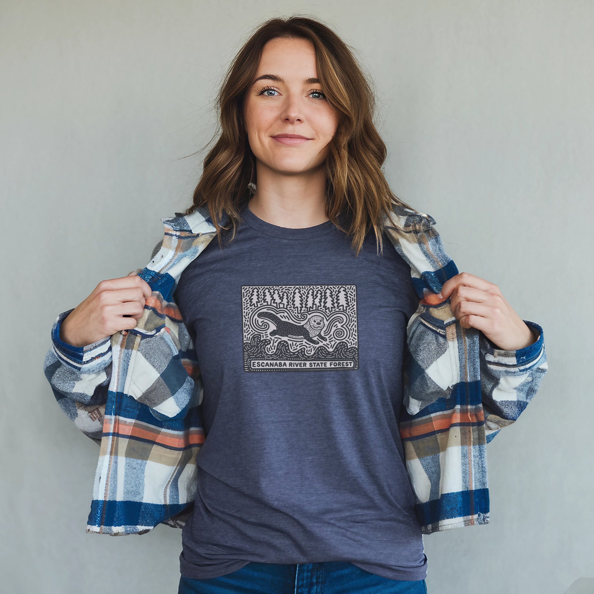 Escanaba River State Forest T-Shirt Adventure and Outdoors Themed T-Shirt