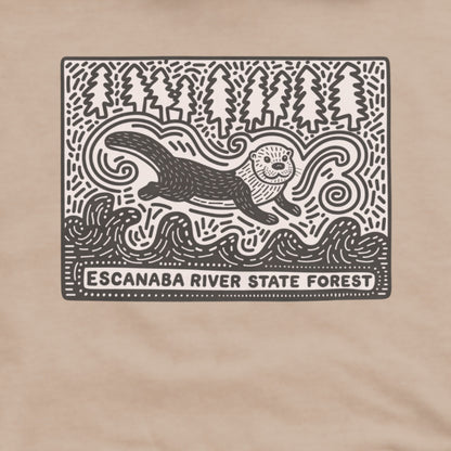 Escanaba River State Forest Hoodie Adventure and Outdoors Themed Hoodie