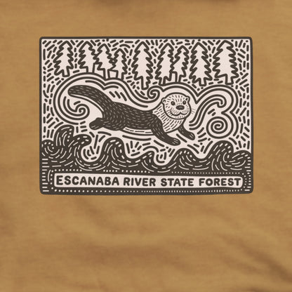 Escanaba River State Forest Hoodie Adventure and Outdoors Themed Hoodie