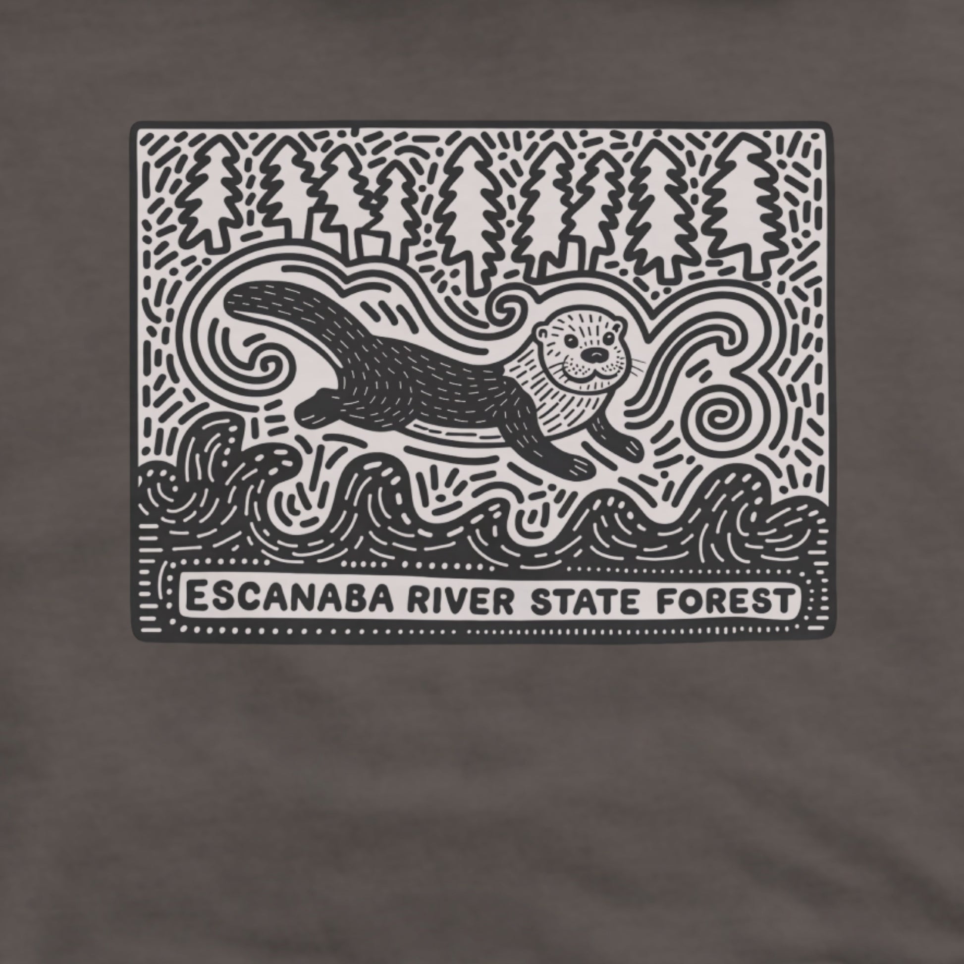 Escanaba River State Forest Hoodie Adventure and Outdoors Themed Hoodie