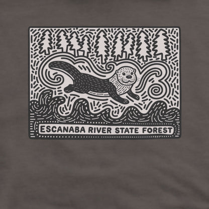 Escanaba River State Forest Hoodie Adventure and Outdoors Themed Hoodie
