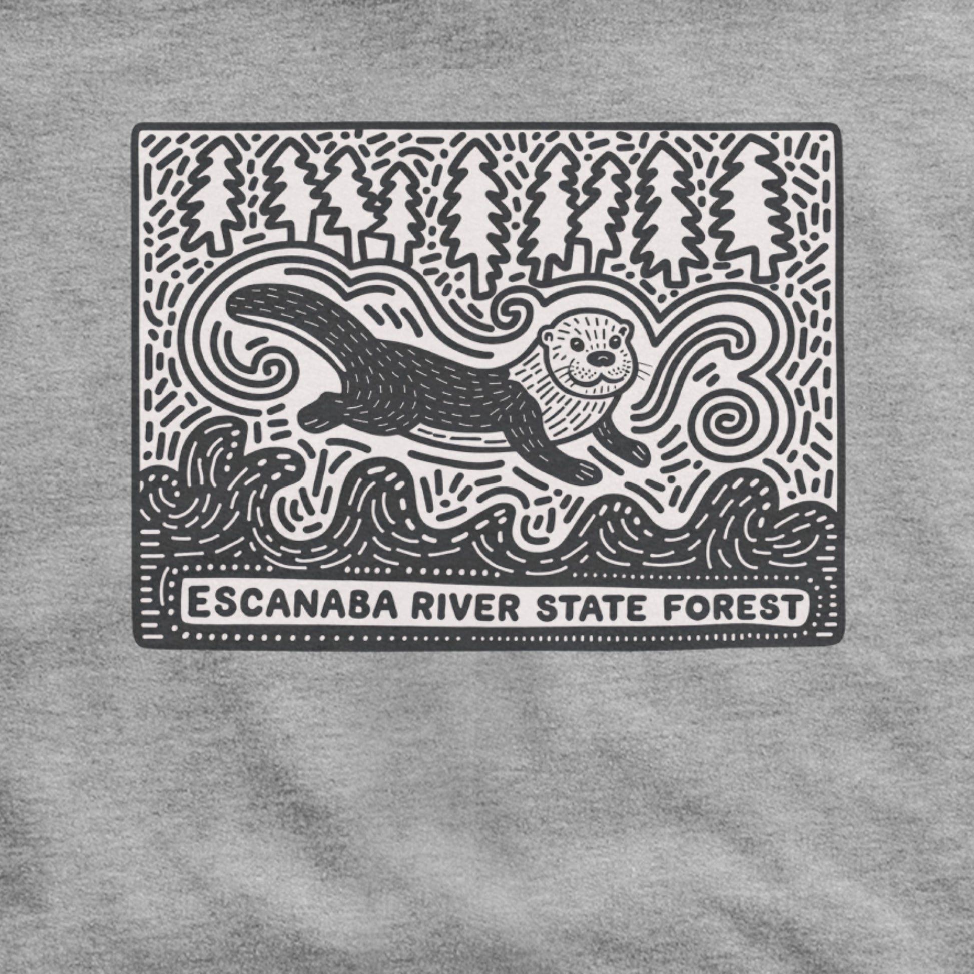 Escanaba River State Forest Hoodie Adventure and Outdoors Themed Hoodie
