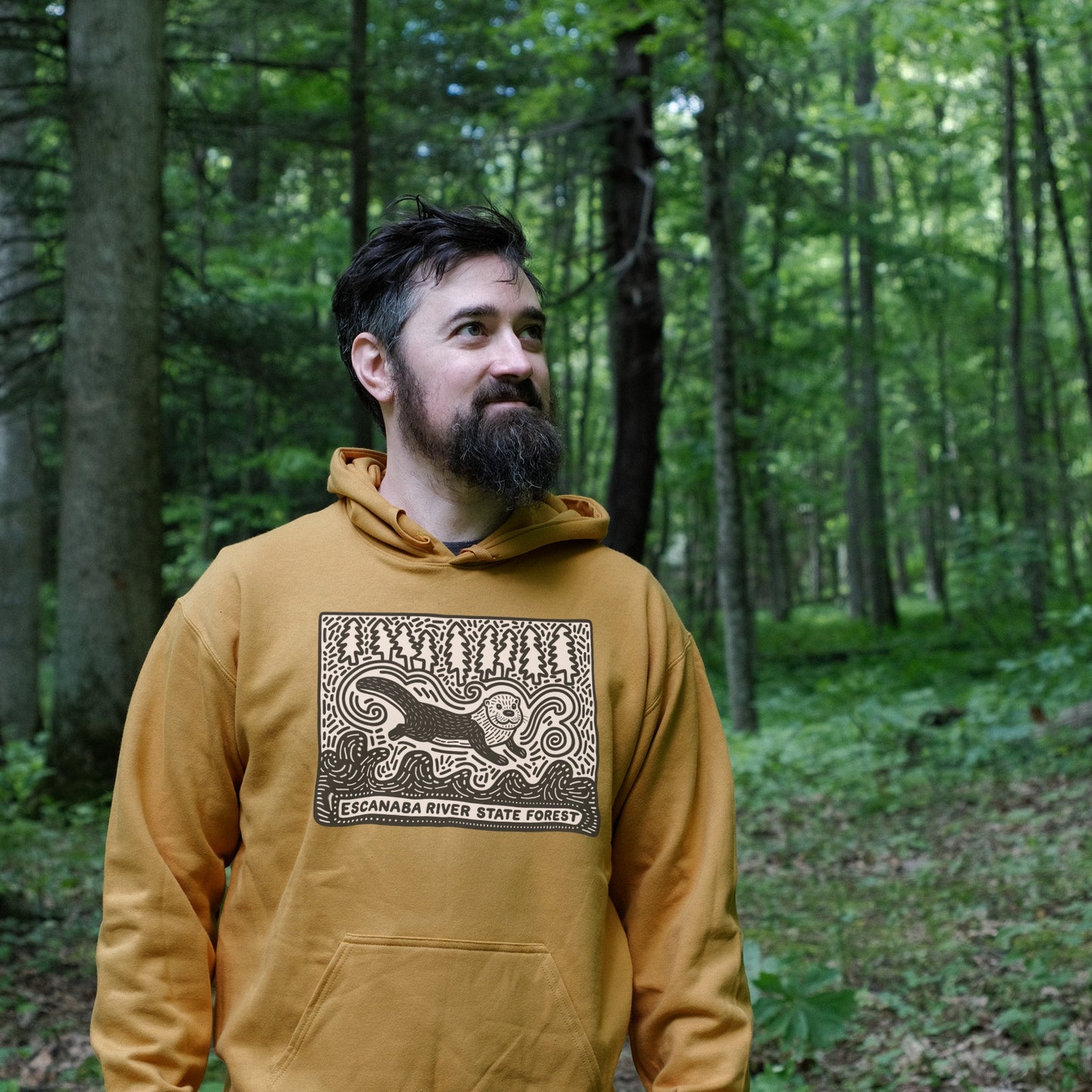 Escanaba River State Forest Hoodie Adventure and Outdoors Themed Hoodie