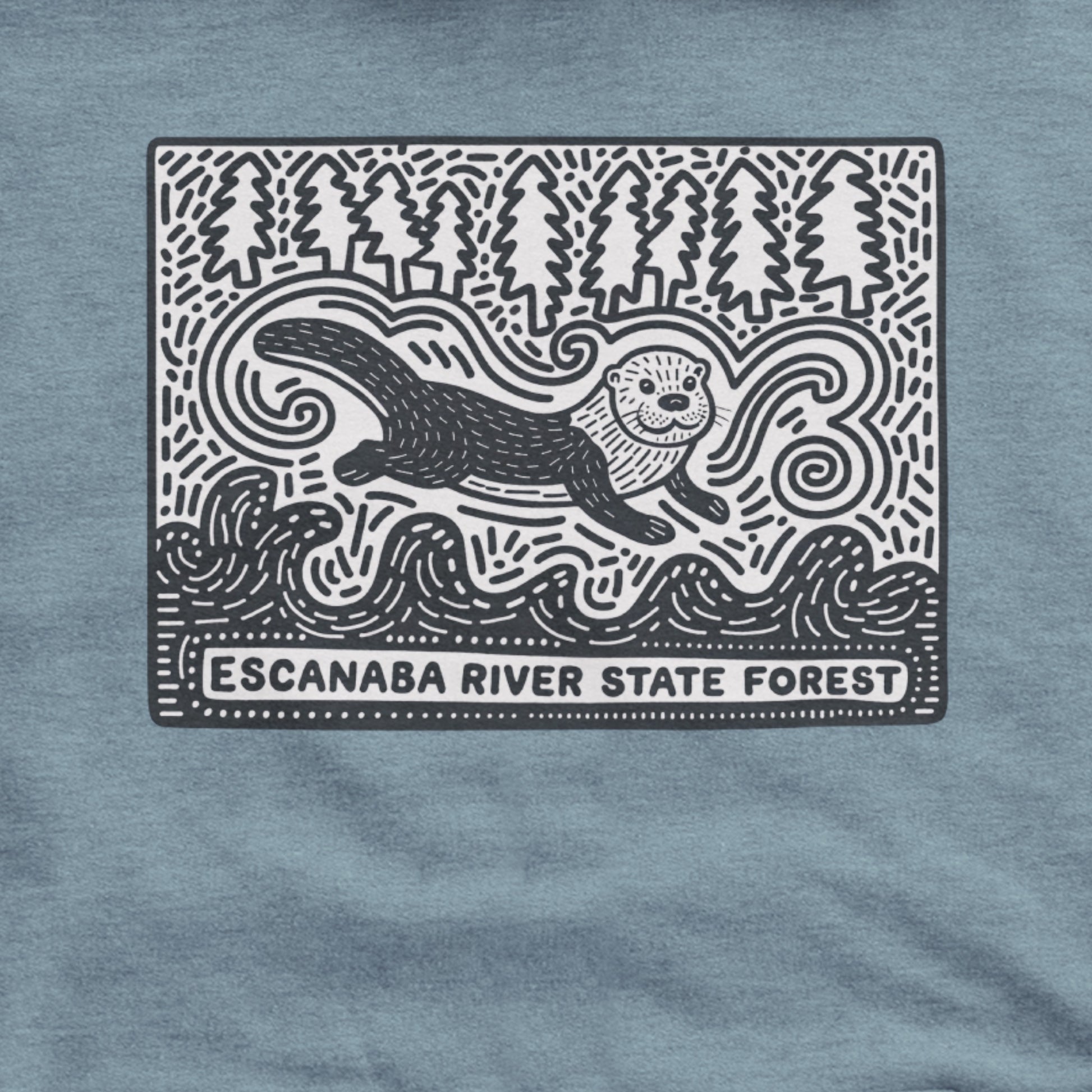 Escanaba River State Forest Hoodie Adventure and Outdoors Themed Hoodie