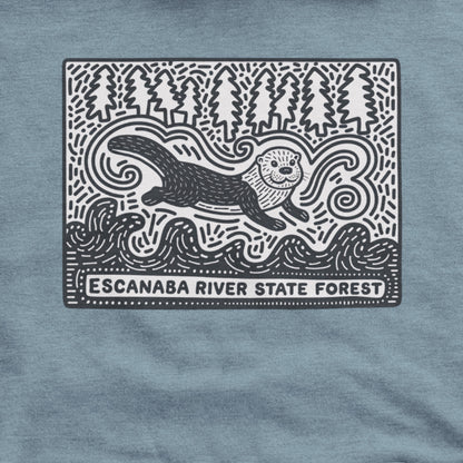 Escanaba River State Forest Hoodie Adventure and Outdoors Themed Hoodie