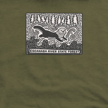 Escanaba River State Forest Crewneck Sweatshirt Adventure and Outdoors Themed Sweatshirt