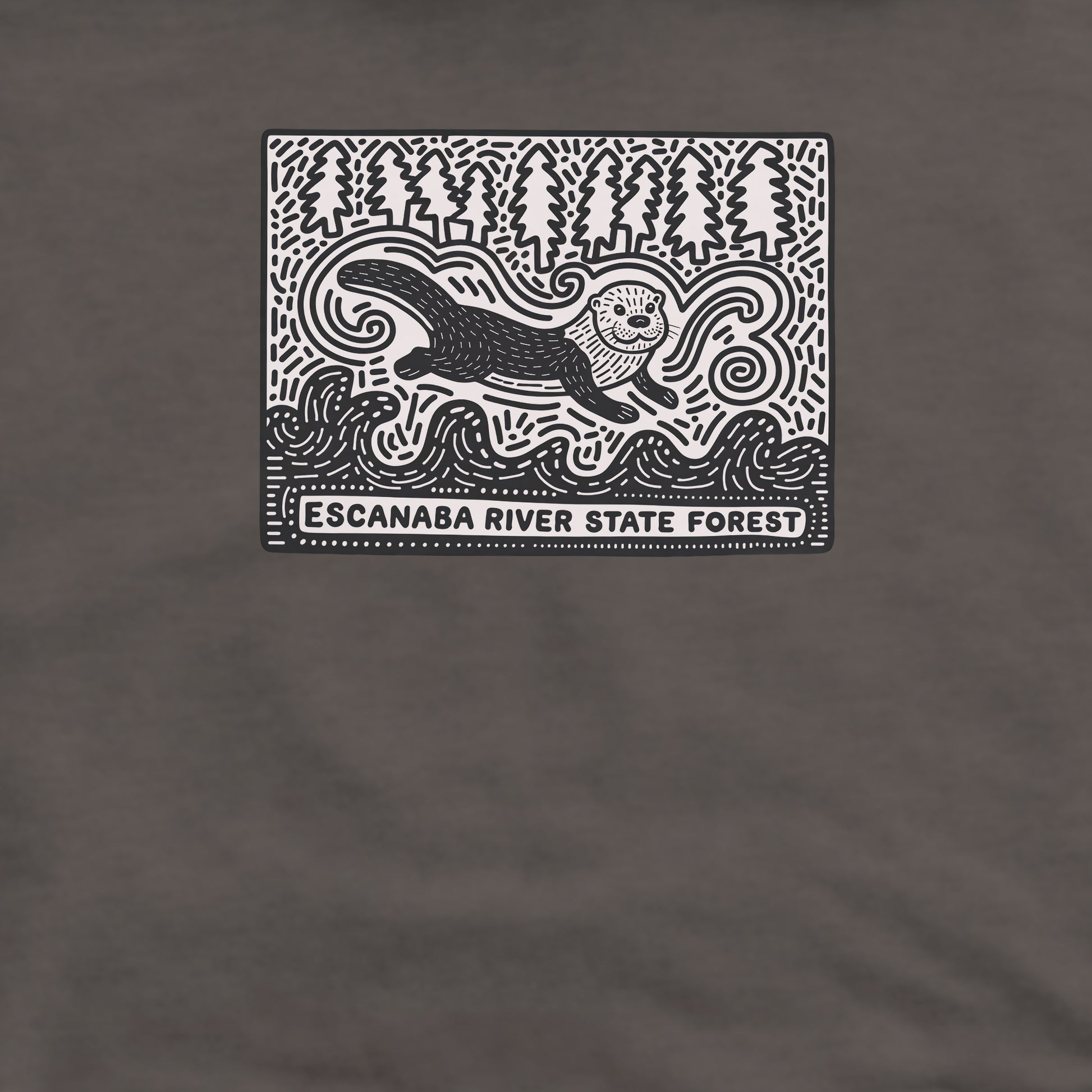 Escanaba River State Forest Crewneck Sweatshirt Adventure and Outdoors Themed Sweatshirt
