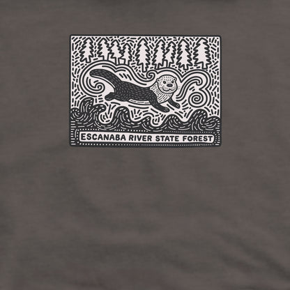 Escanaba River State Forest Crewneck Sweatshirt Adventure and Outdoors Themed Sweatshirt