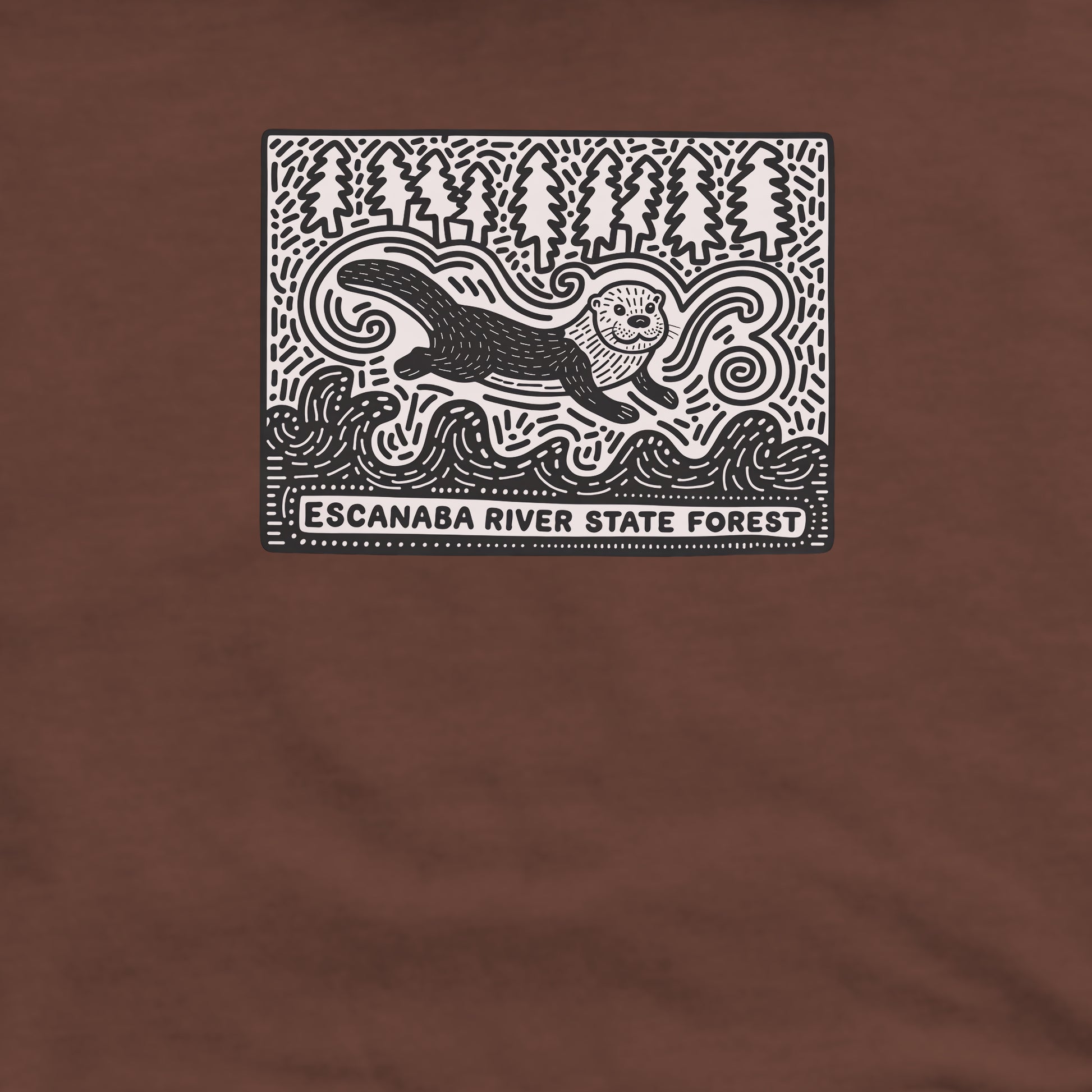 Escanaba River State Forest Crewneck Sweatshirt Adventure and Outdoors Themed Sweatshirt