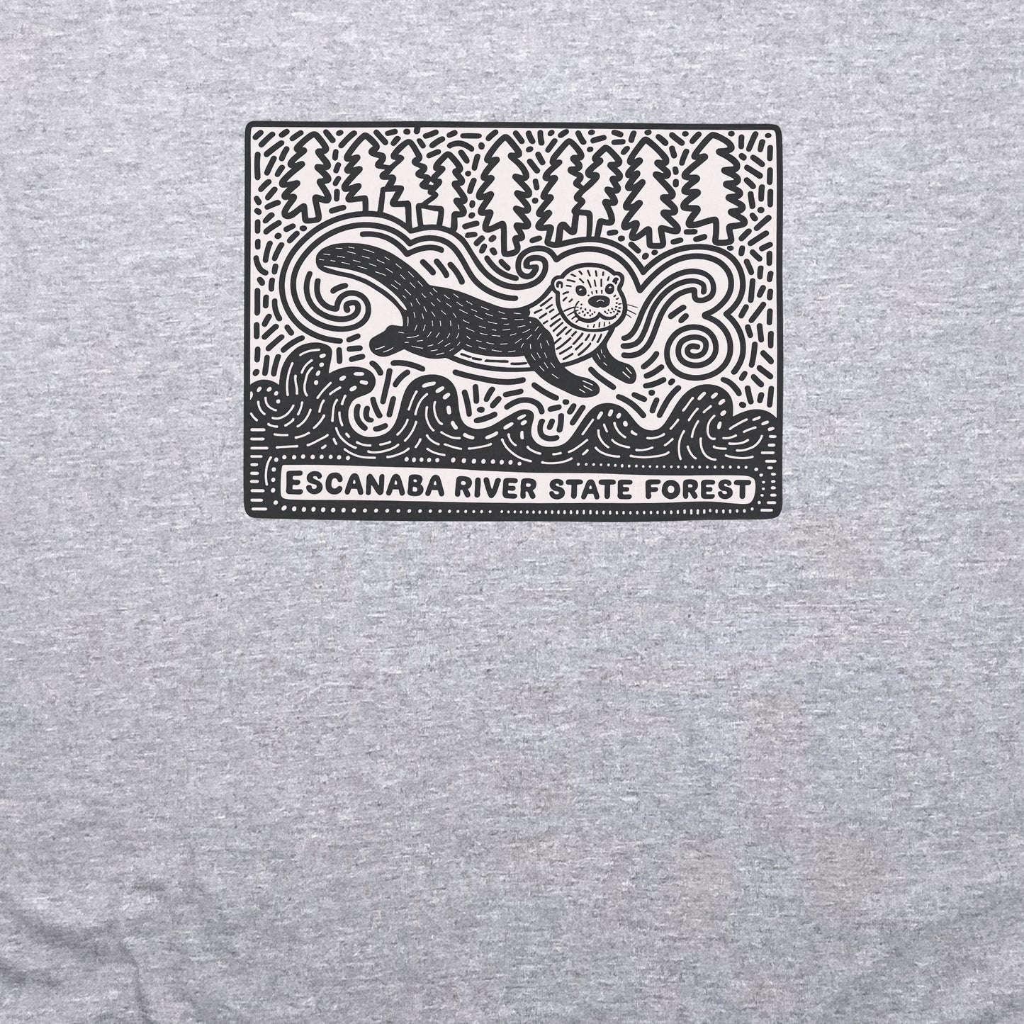 Escanaba River State Forest Crewneck Sweatshirt Adventure and Outdoors Themed Sweatshirt