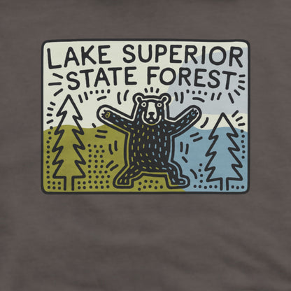 Lake Superior State Forest Hoodie Adventure and Outdoors Themed Hoodie