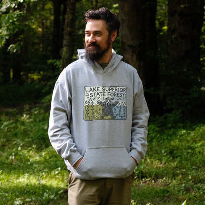 Lake Superior State Forest Hoodie Adventure and Outdoors Themed Hoodie