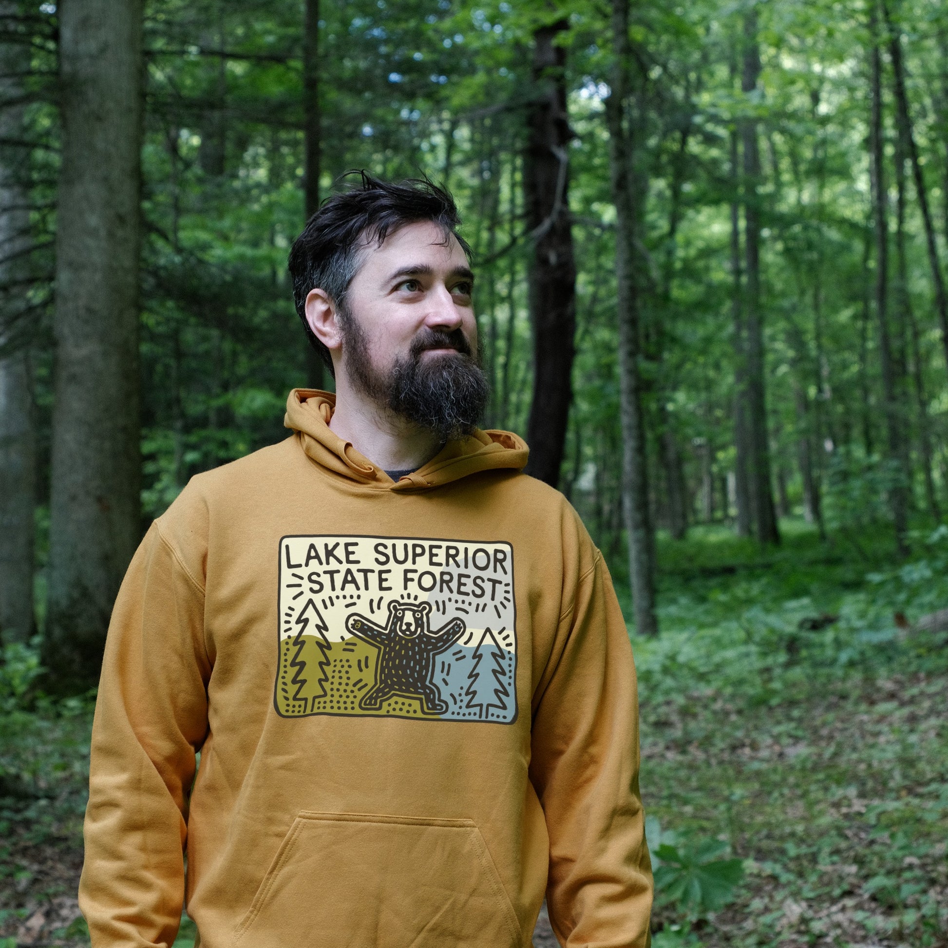 Lake Superior State Forest Hoodie Adventure and Outdoors Themed Hoodie