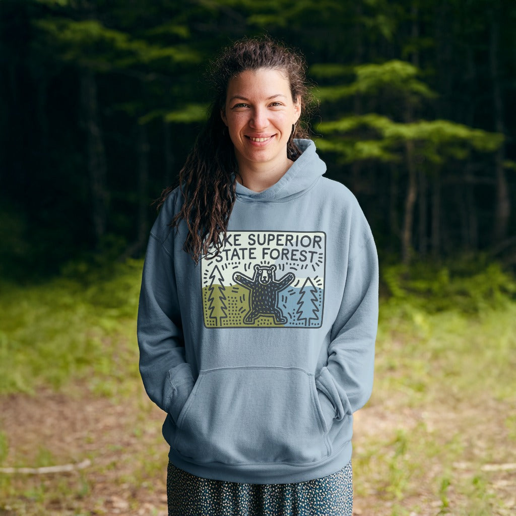 Lake Superior State Forest Hoodie Adventure and Outdoors Themed Hoodie