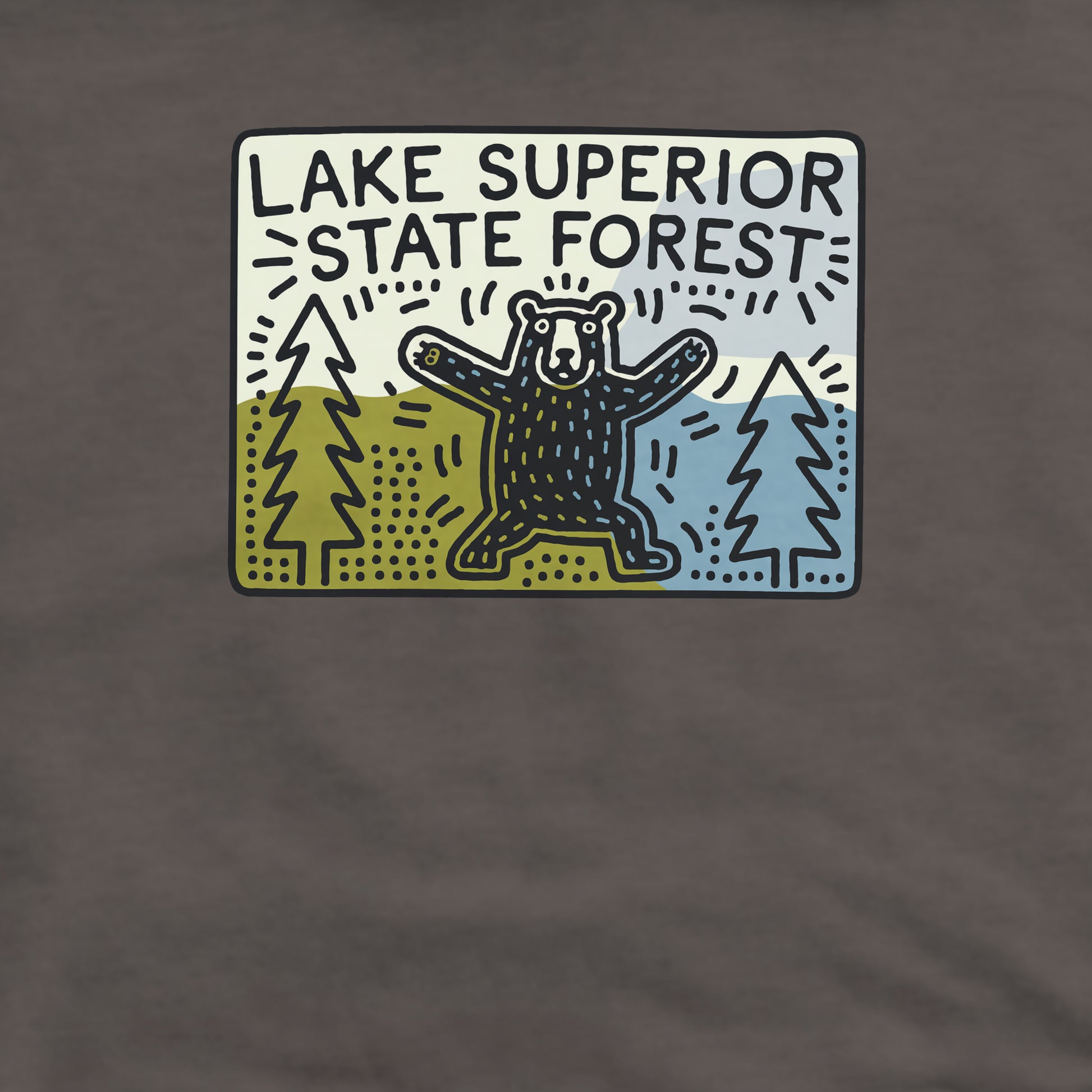 Lake Superior State Forest Crewneck Sweatshirt Adventure and Outdoors Themed Sweatshirt
