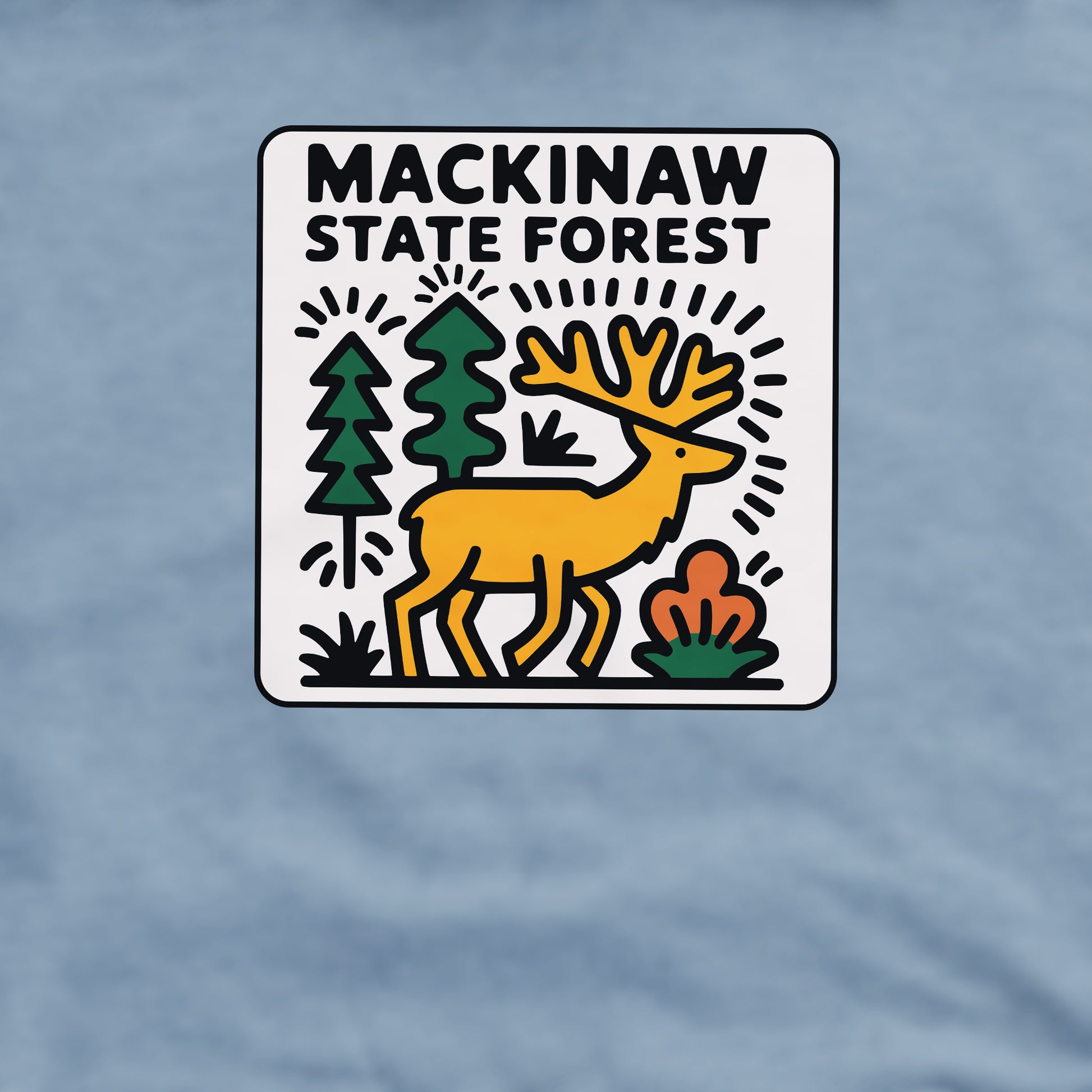 Mackinaw State Forest Crewneck Sweatshirt Adventure and Outdoors Themed Sweatshirt