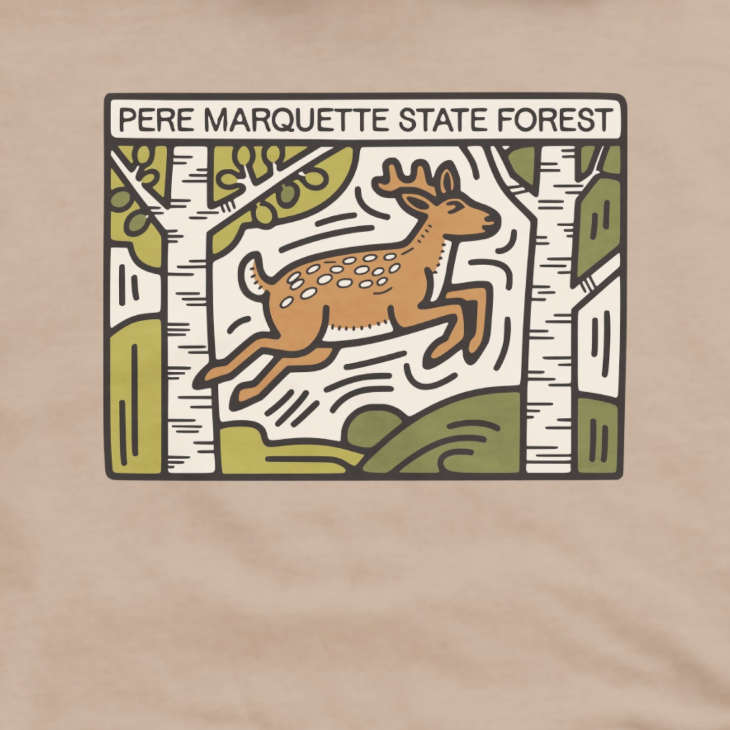 Pere Marquette State Forest Hoodie Adventure and Outdoors Themed Hoodie