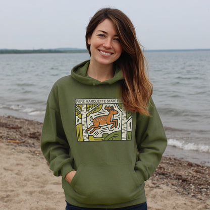 Pere Marquette State Forest Hoodie Adventure and Outdoors Themed Hoodie