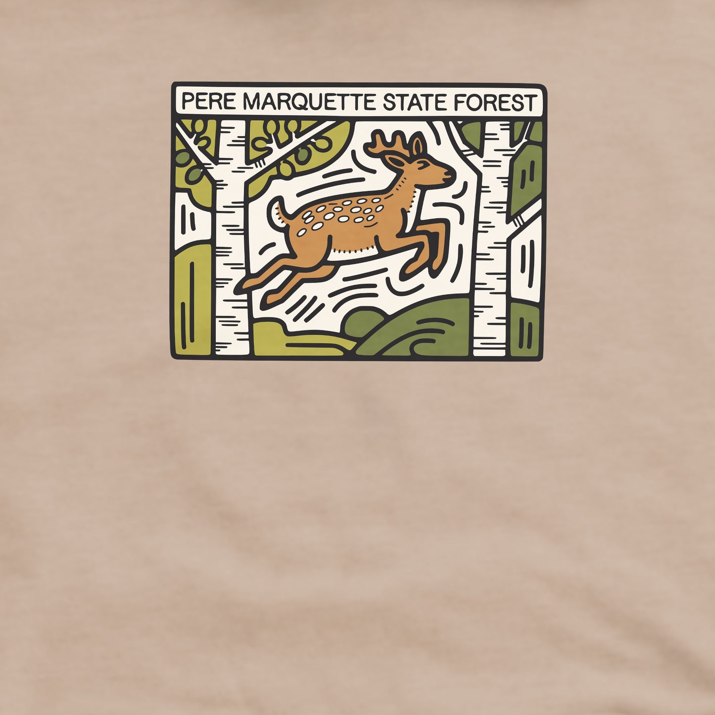 Pere Marquette State Forest Crewneck Sweatshirt Adventure and Outdoors Themed Sweatshirt