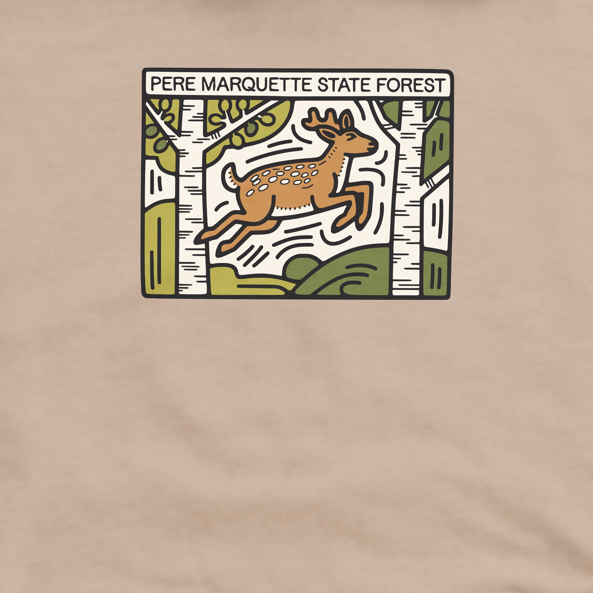 Pere Marquette State Forest Crewneck Sweatshirt Adventure and Outdoors Themed Sweatshirt