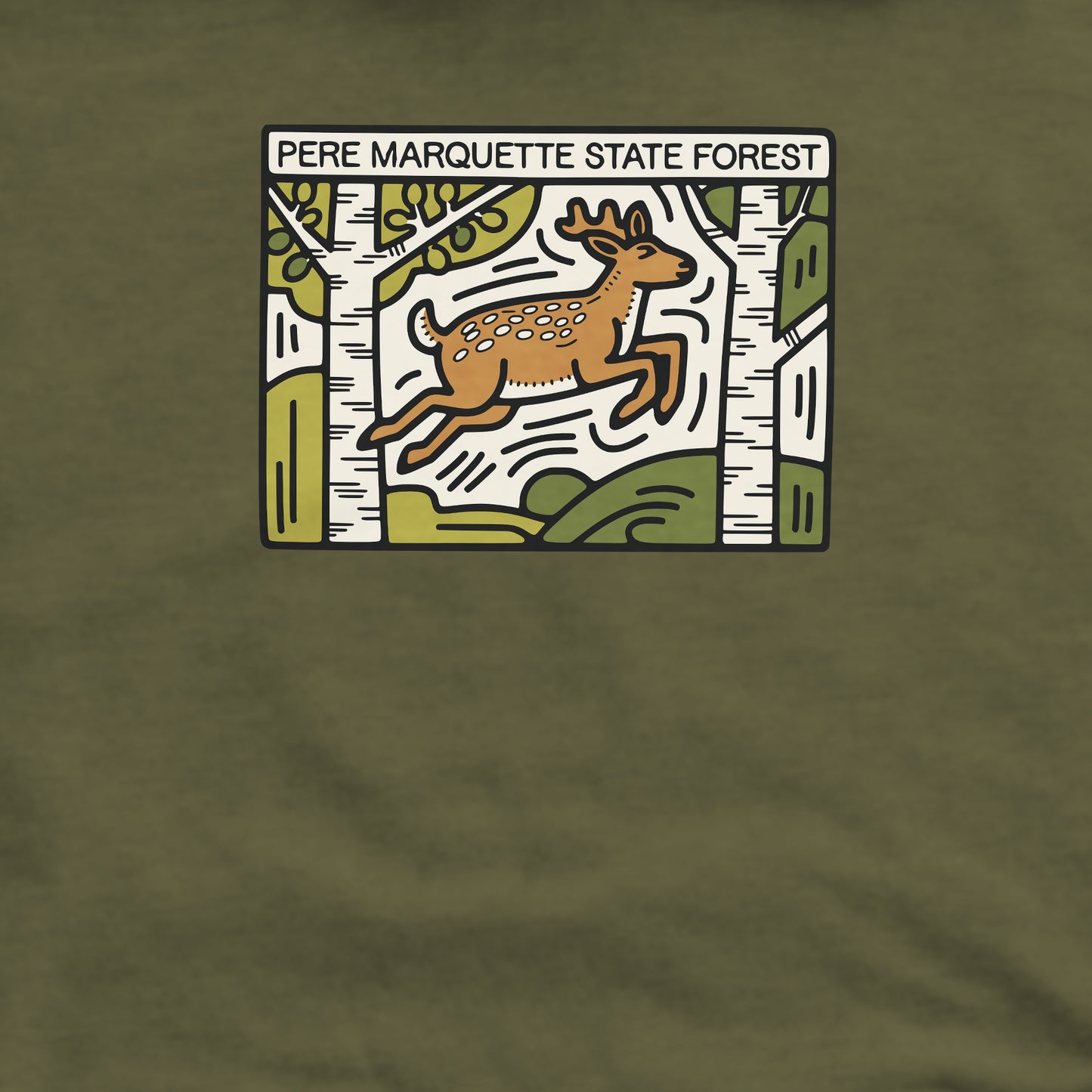 Pere Marquette State Forest Crewneck Sweatshirt Adventure and Outdoors Themed Sweatshirt