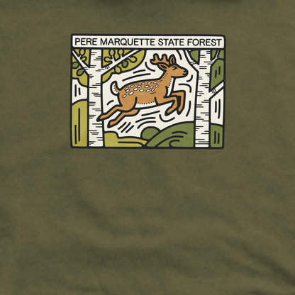 Pere Marquette State Forest Crewneck Sweatshirt Adventure and Outdoors Themed Sweatshirt