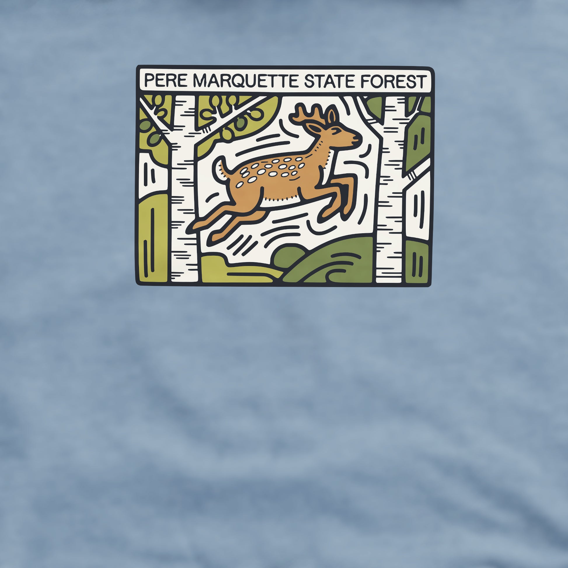Pere Marquette State Forest Crewneck Sweatshirt Adventure and Outdoors Themed Sweatshirt