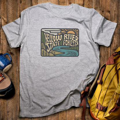Yellow River State Forest T-Shirt Sport Grey Adventure and Outdoors Themed T-Shirt