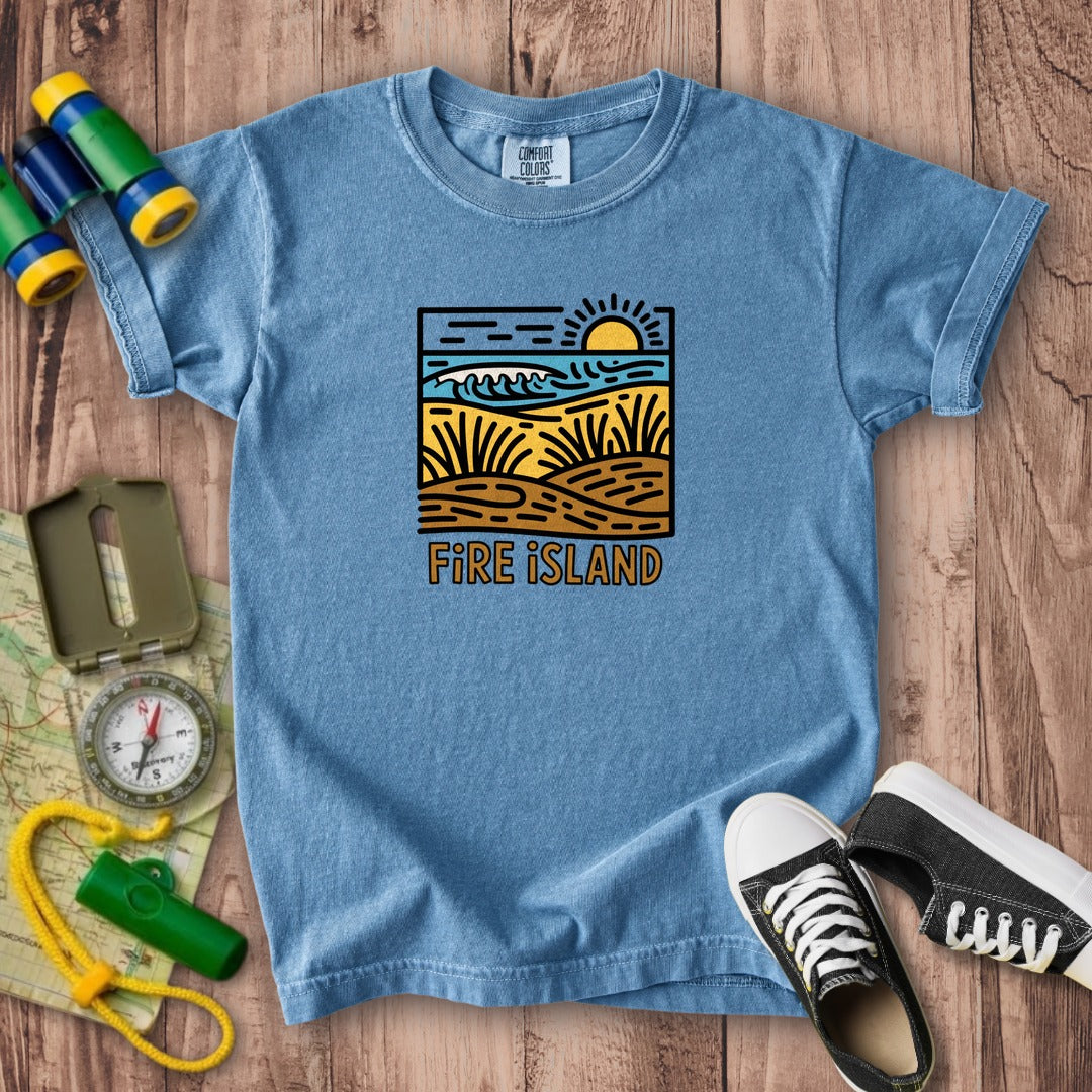 Fire Island National Seashore Kids Cotton T-Shirt