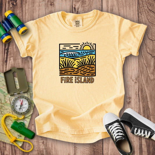 Fire Island National Seashore Kids Cotton T-Shirt