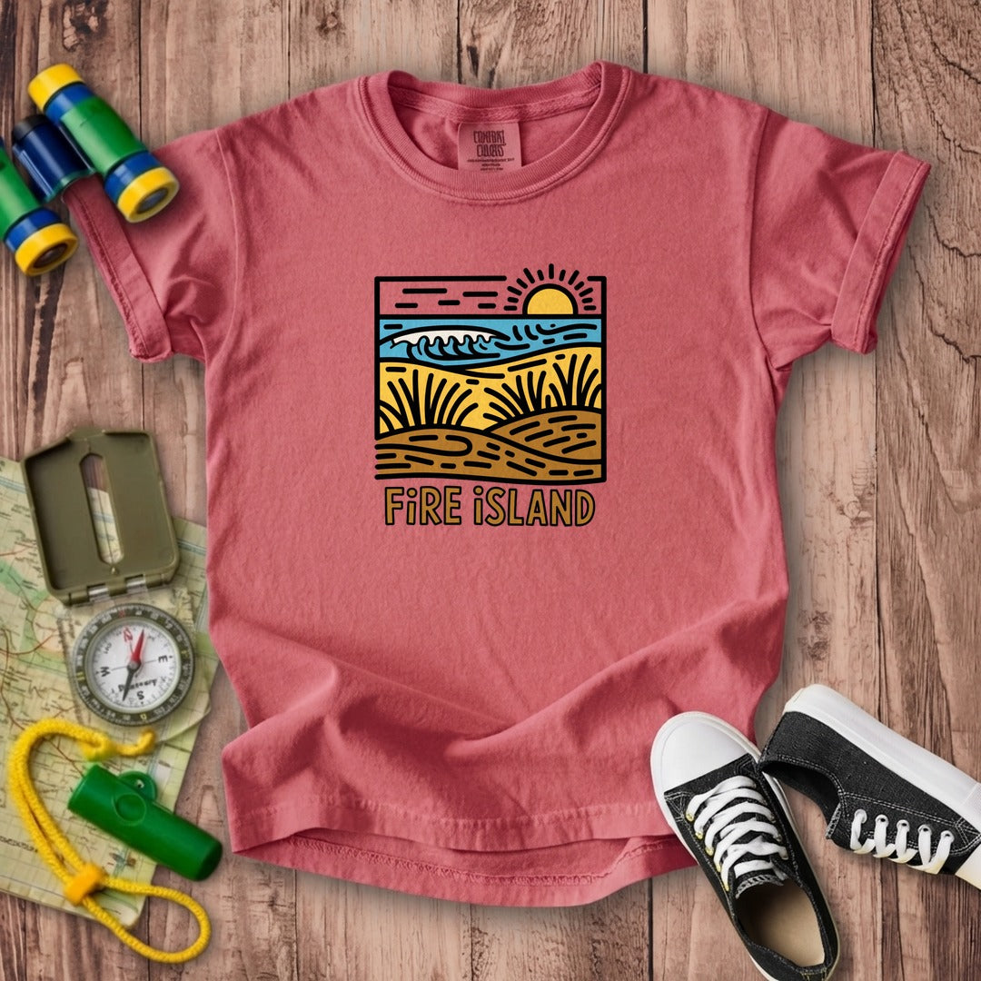 Fire Island National Seashore Kids Cotton T-Shirt