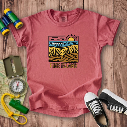 Fire Island National Seashore Kids Cotton T-Shirt